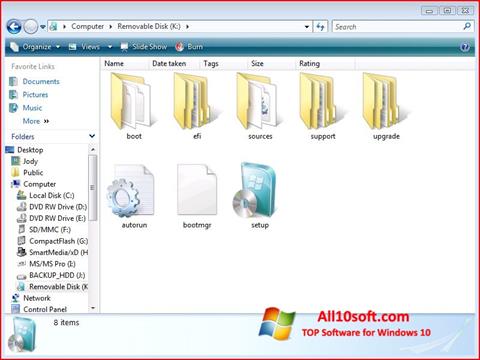 スクリーンショット Windows 7 USB DVD Download Tool Windows 10版