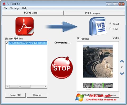 スクリーンショット First PDF Windows 10版