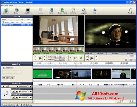 スクリーンショット VideoPad Video Editor Windows 10版