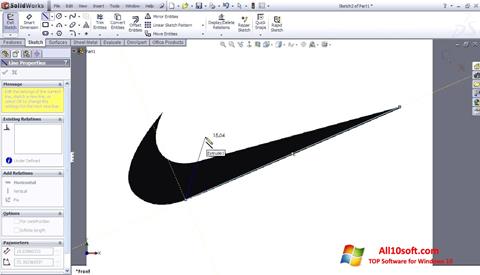 スクリーンショット SolidWorks Windows 10版