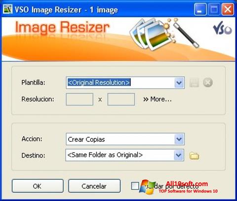 スクリーンショット VSO Image Resizer Windows 10版