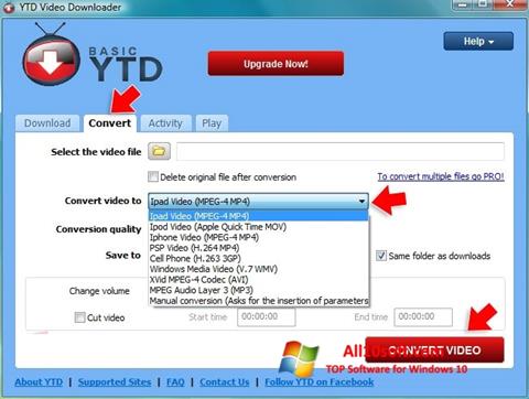 スクリーンショット YTD Video Downloader Windows 10版