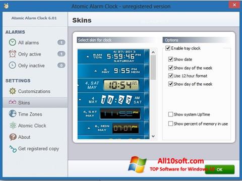 スクリーンショット Atomic Alarm Clock Windows 10版