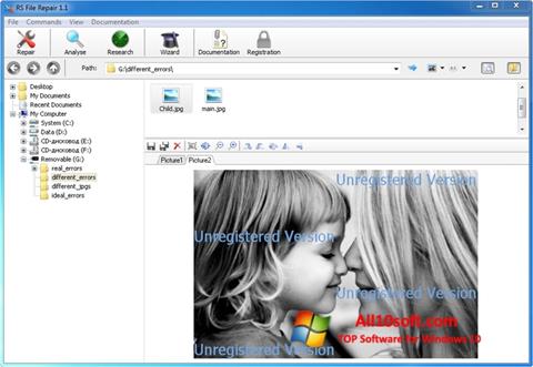 スクリーンショット File Repair Windows 10版