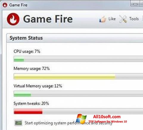 スクリーンショット Game Fire Windows 10版