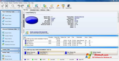 スクリーンショット Paragon Hard Disk Manager Windows 10版