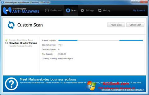 スクリーンショット Malwarebytes Anti-Malware Windows 10版