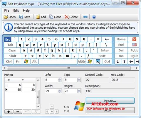 スクリーンショット Virtual Keyboard Windows 10版