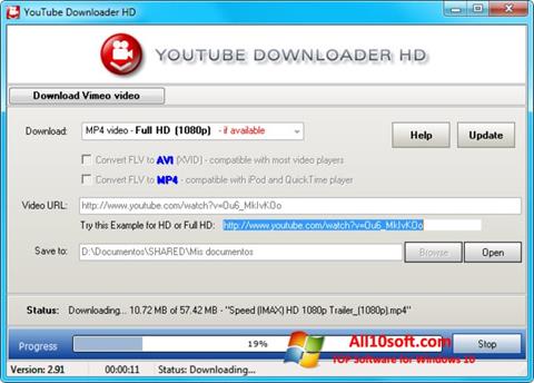 スクリーンショット Youtube Downloader HD Windows 10版