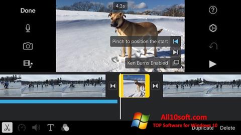 スクリーンショット iMovie Windows 10版