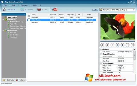 スクリーンショット Any Video Converter Windows 10版