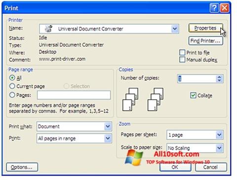 スクリーンショット Universal Document Converter Windows 10版