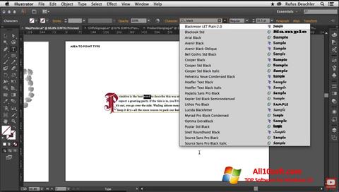 スクリーンショット Adobe Illustrator Windows 10版