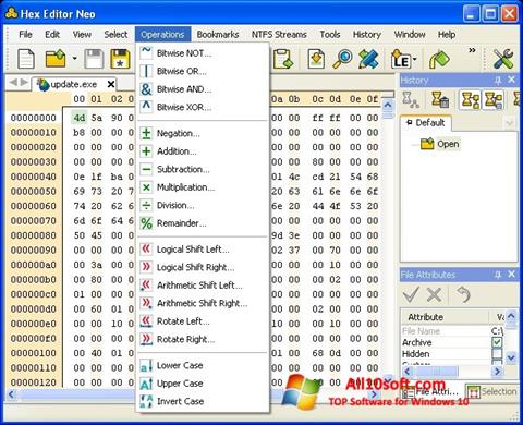 スクリーンショット Hex Editor Neo Windows 10版