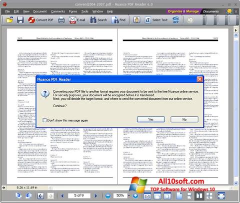 スクリーンショット Nuance PDF Reader Windows 10版