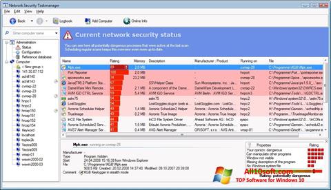 スクリーンショット Security Task Manager Windows 10版