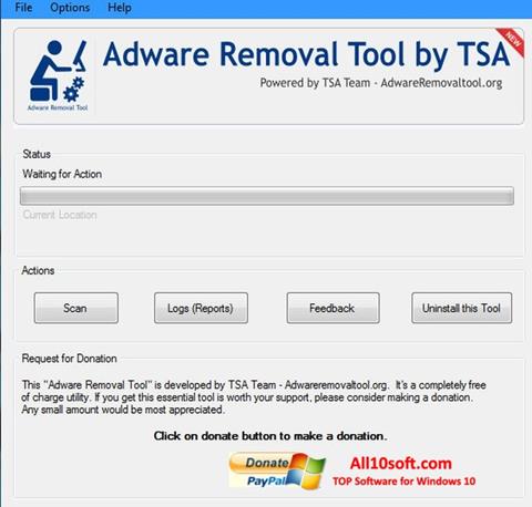 スクリーンショット Adware Removal Tool Windows 10版