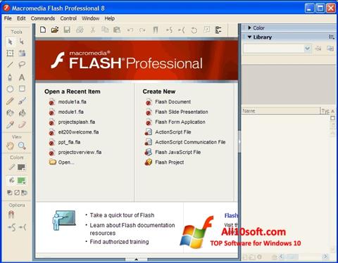 スクリーンショット Macromedia Flash Player Windows 10版