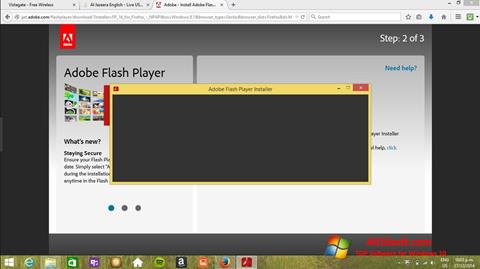 スクリーンショット Adobe Flash Player Windows 10版