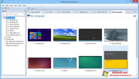 スクリーンショット VMware Workstation Windows 10版