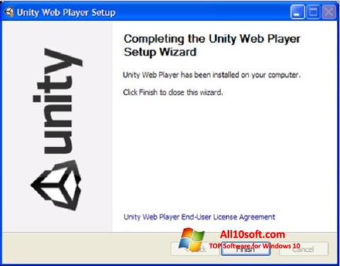 スクリーンショット Unity Web Player Windows 10版