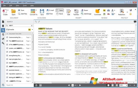 スクリーンショット ABBYY PDF Transformer Windows 10版