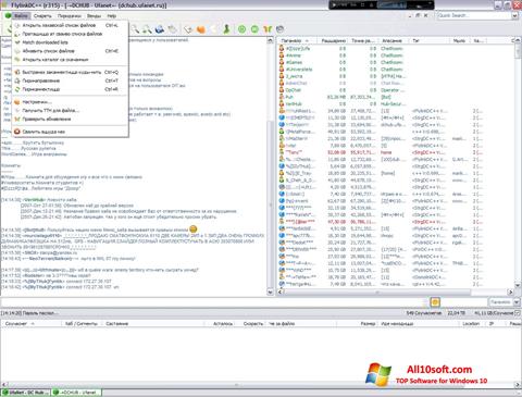 スクリーンショット FlylinkDC++ Windows 10版