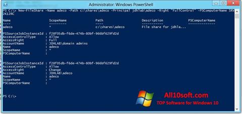 スクリーンショット Windows PowerShell Windows 10版